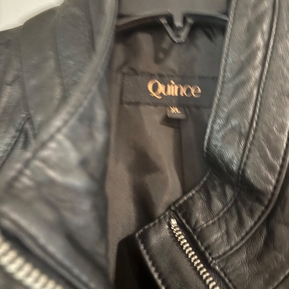 Quince Leather Stand-Collar Jacket XL - Picture 4 of 9